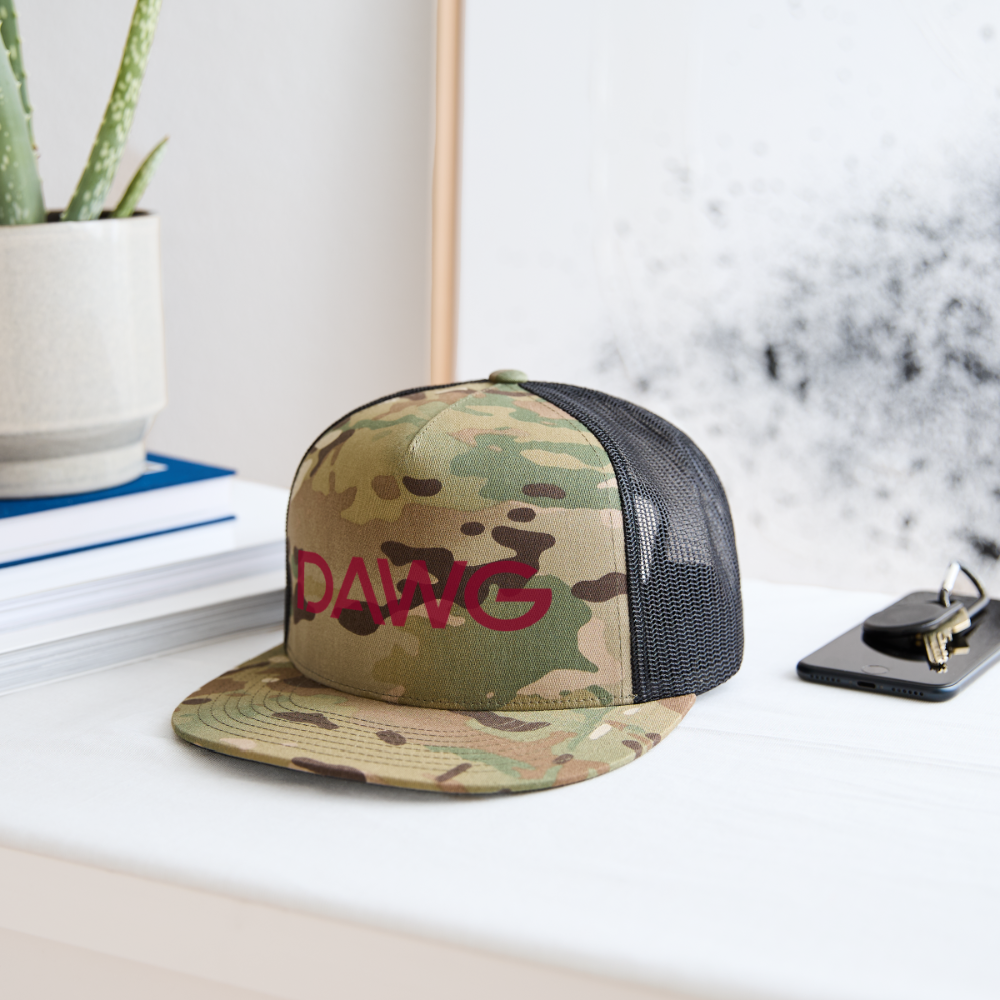 Maroon DAWG Trucker Hat - MultiCam\black