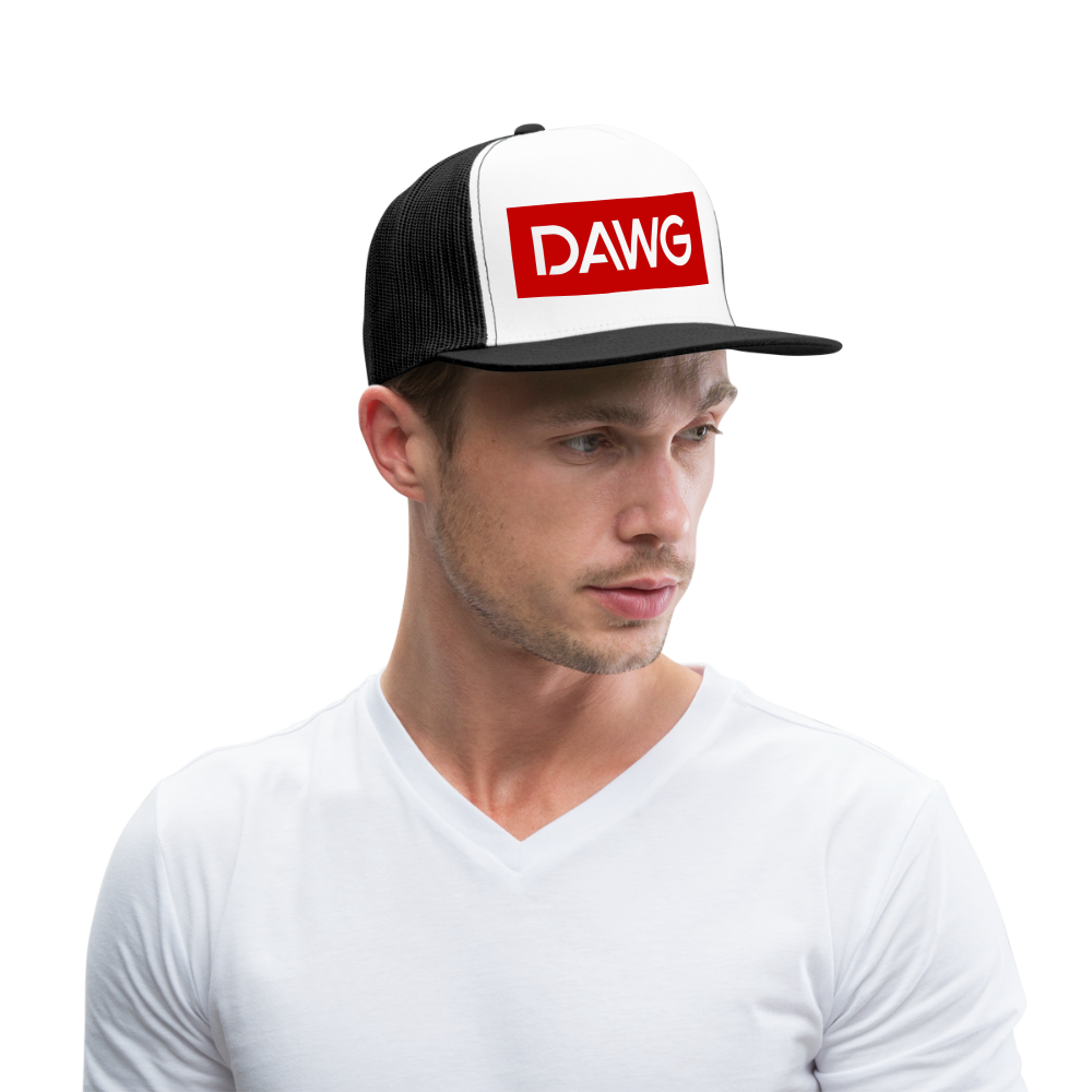 R.E.D.DAWG COLLECTION trucker hat - white/black